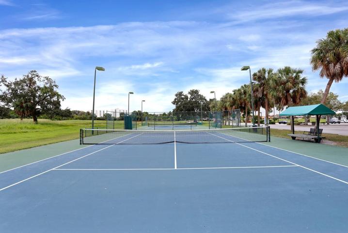 Community tennis courts