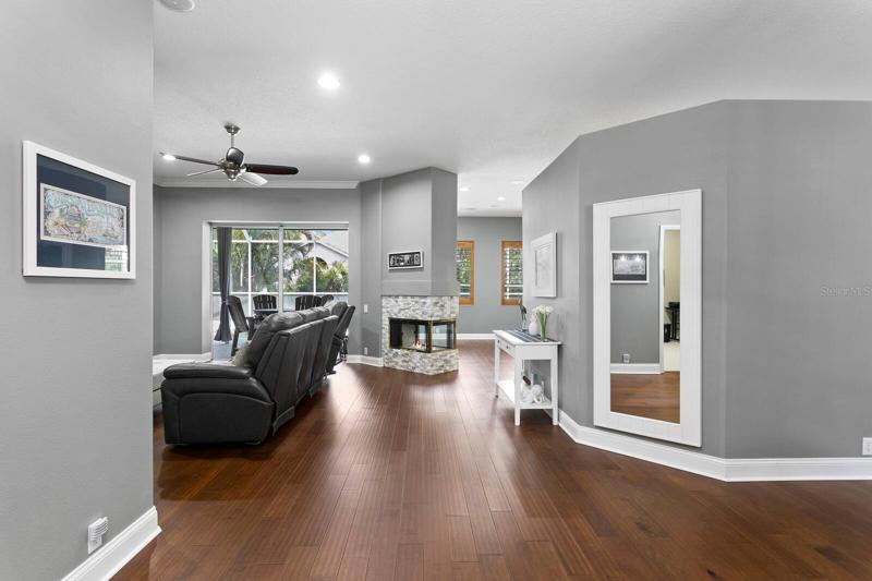 Foyer views leading to the formal living room