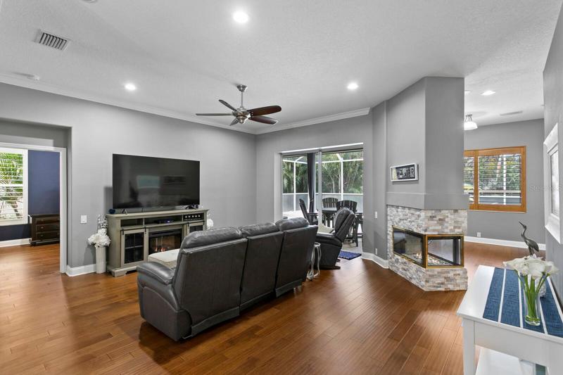 The 3-way split bedroom floorplan features the master suite beyond the formal living room