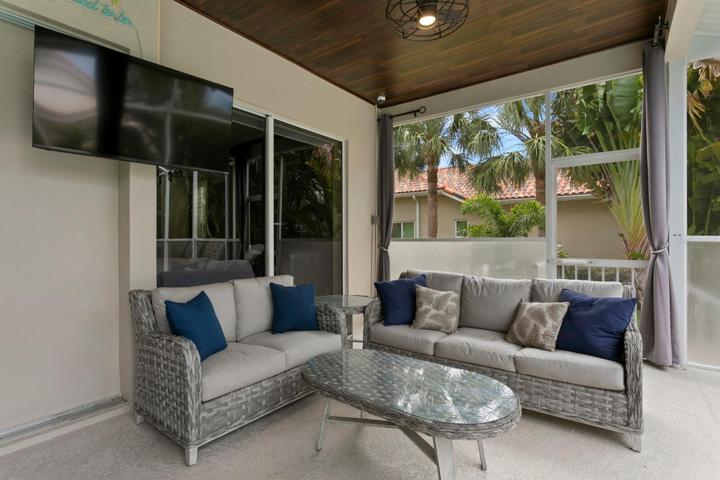 Additional living spaces on the outdoor covered lanai