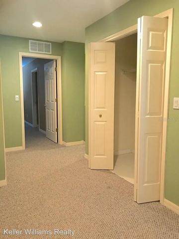 The laundry closet is also in the upstairs hallway, so convenient!