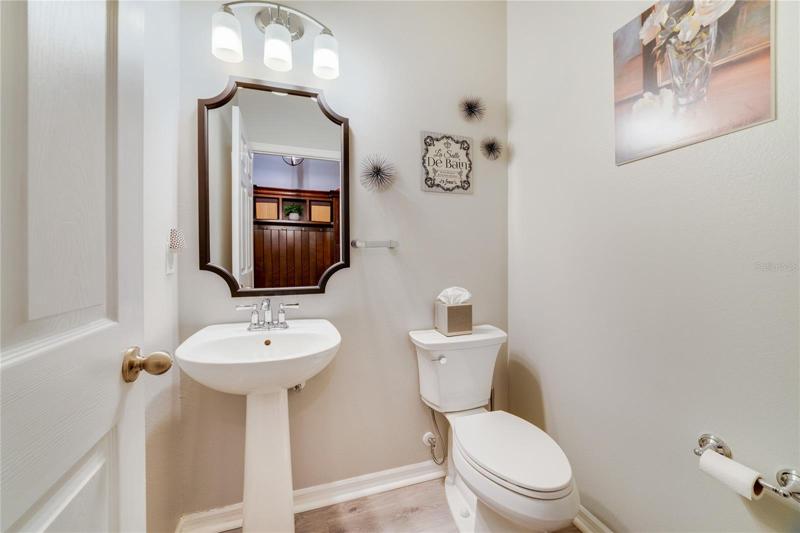 Convenient main floor half bath!
