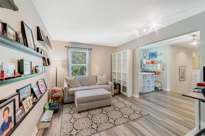 At the top of the stairs you will find a flexible BONUS space behind sliding BARN DOORS, a private office, home gym, play room or 4TH BEDROOM - the possibilities are endless!