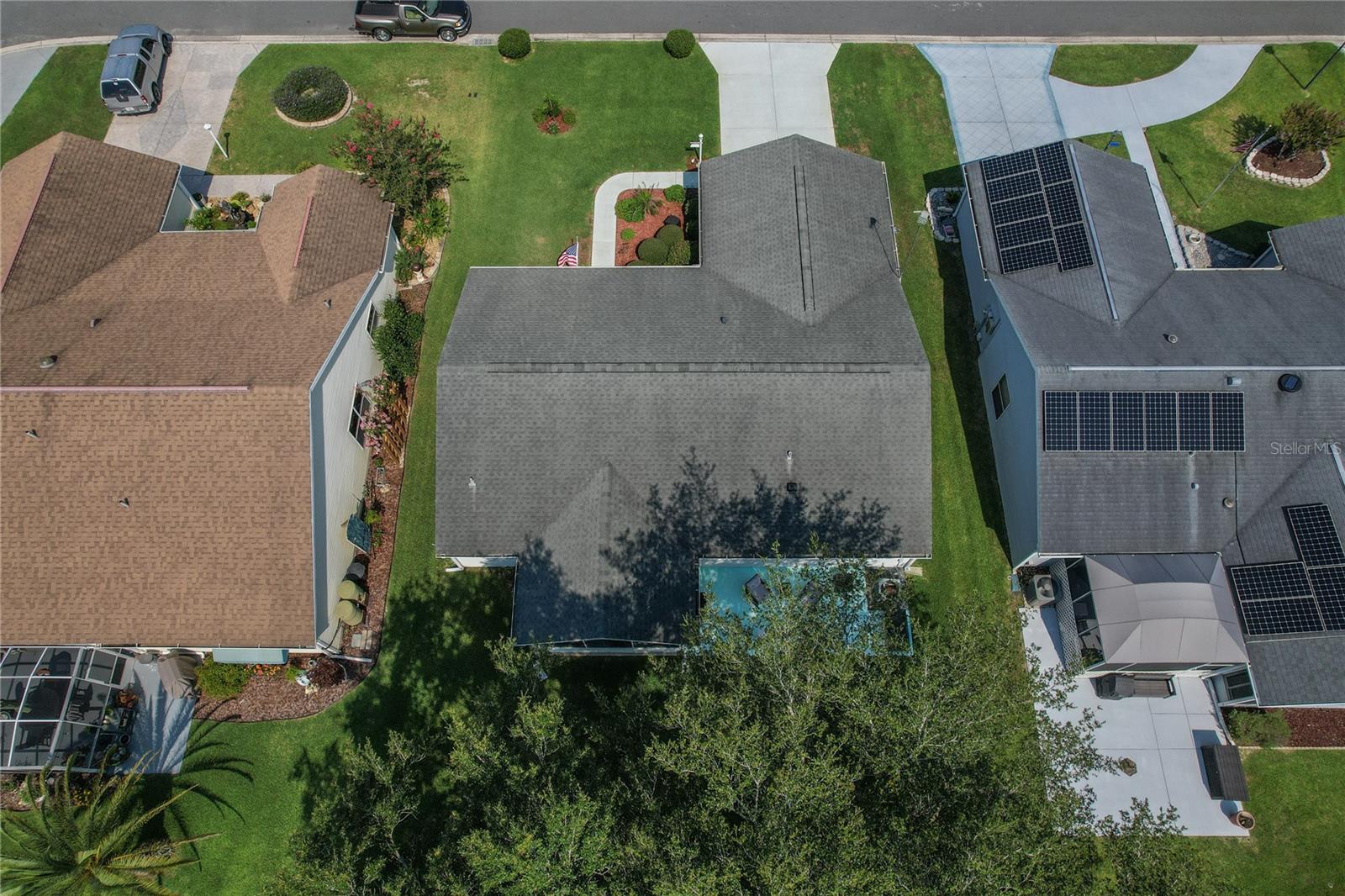 Drone Shot Overview of the House