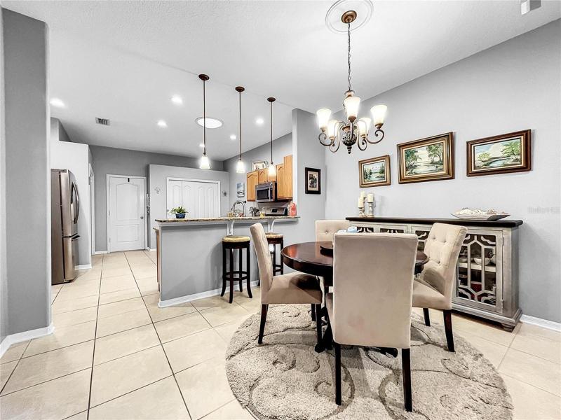Formal Dining area is convenient to the kitchen