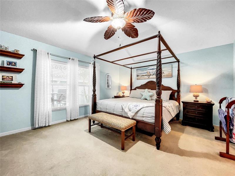 Master Bedroom off of the Living Room