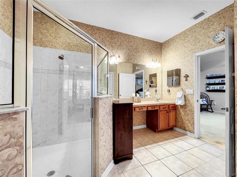 Upgraded shower tile