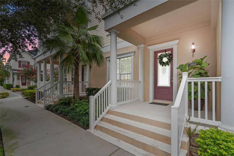 Quaint community with pool and cabana.
