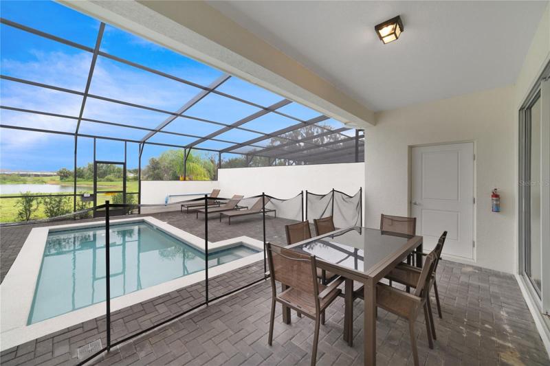 Covered lanai and private pool!