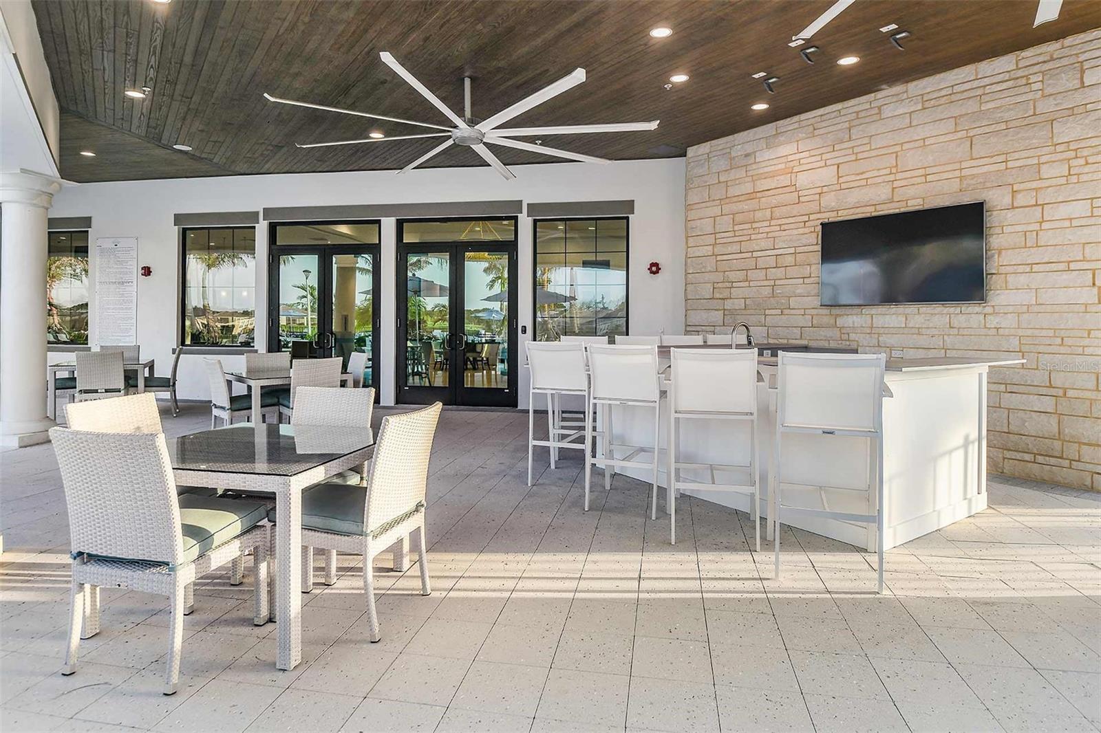 Outside Cabana Seating