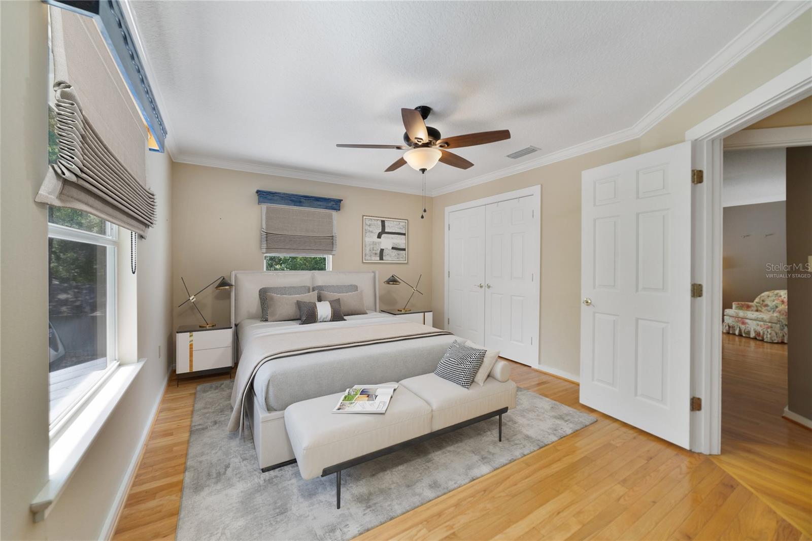 SECOND BEDROOM. Virtually Staged.