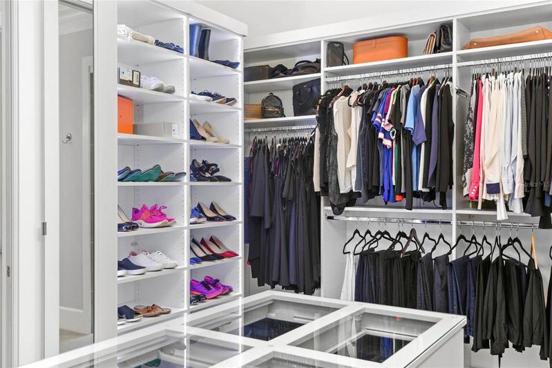 Primary closet