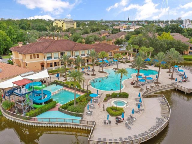 Arial View of Community Pool & Amenities