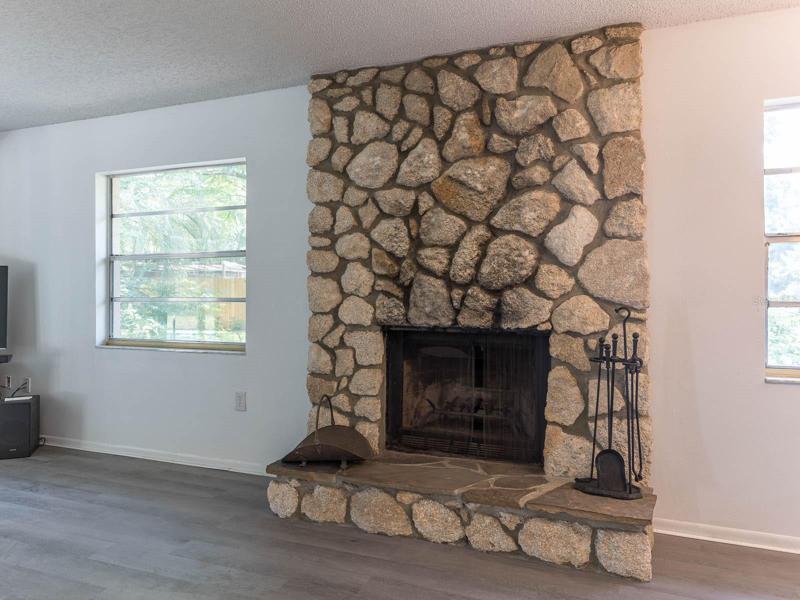 Wood Burning Fireplace