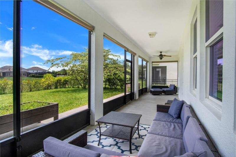 Covered and Screened in Back Lanai