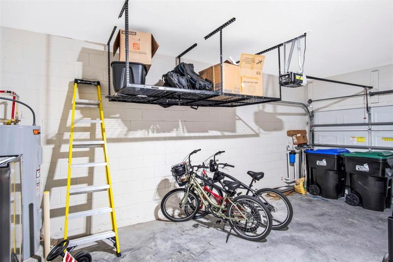 Garage with Overhead Storage
