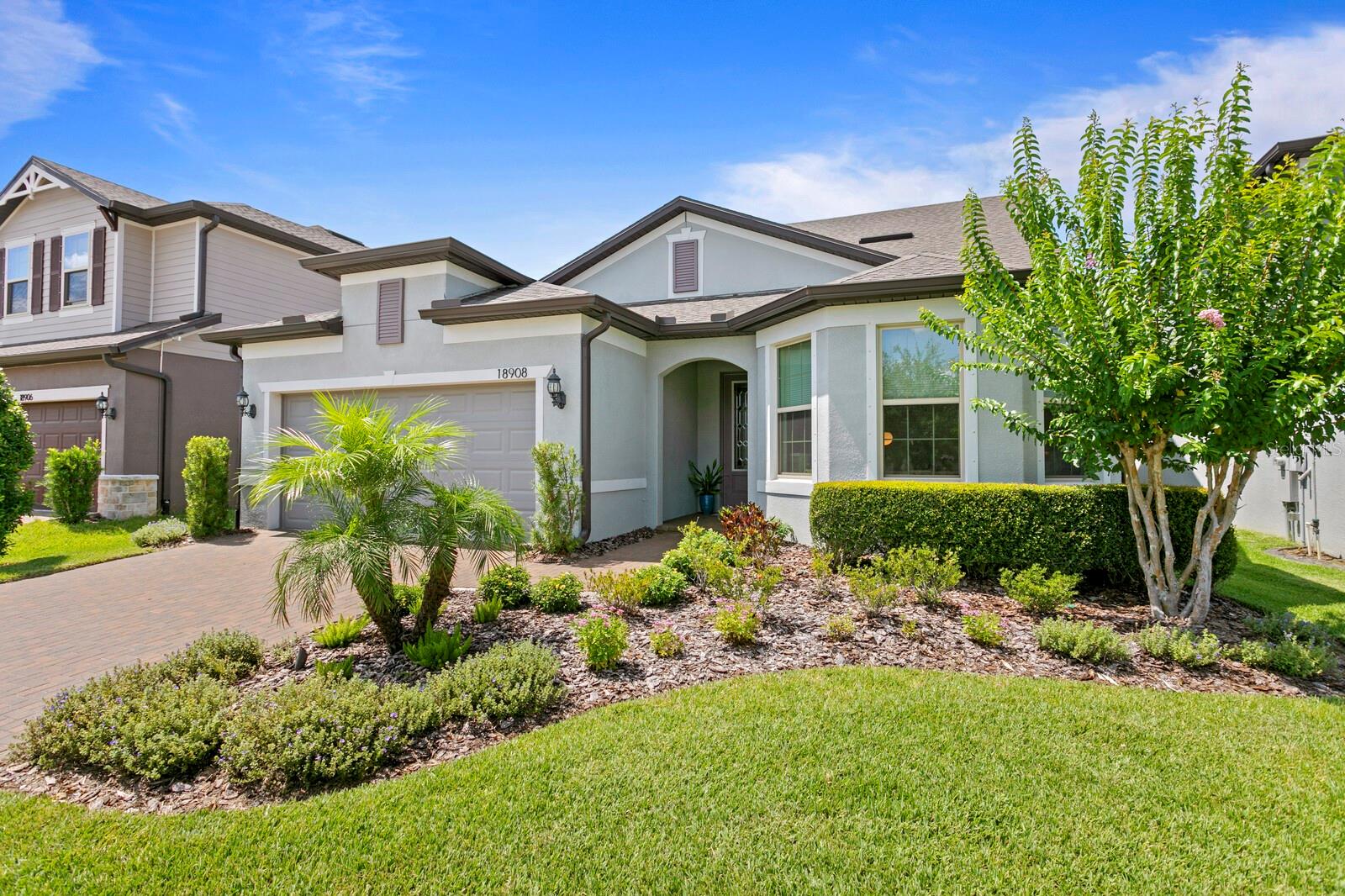 Built in 2019, this home includes great curb appeal