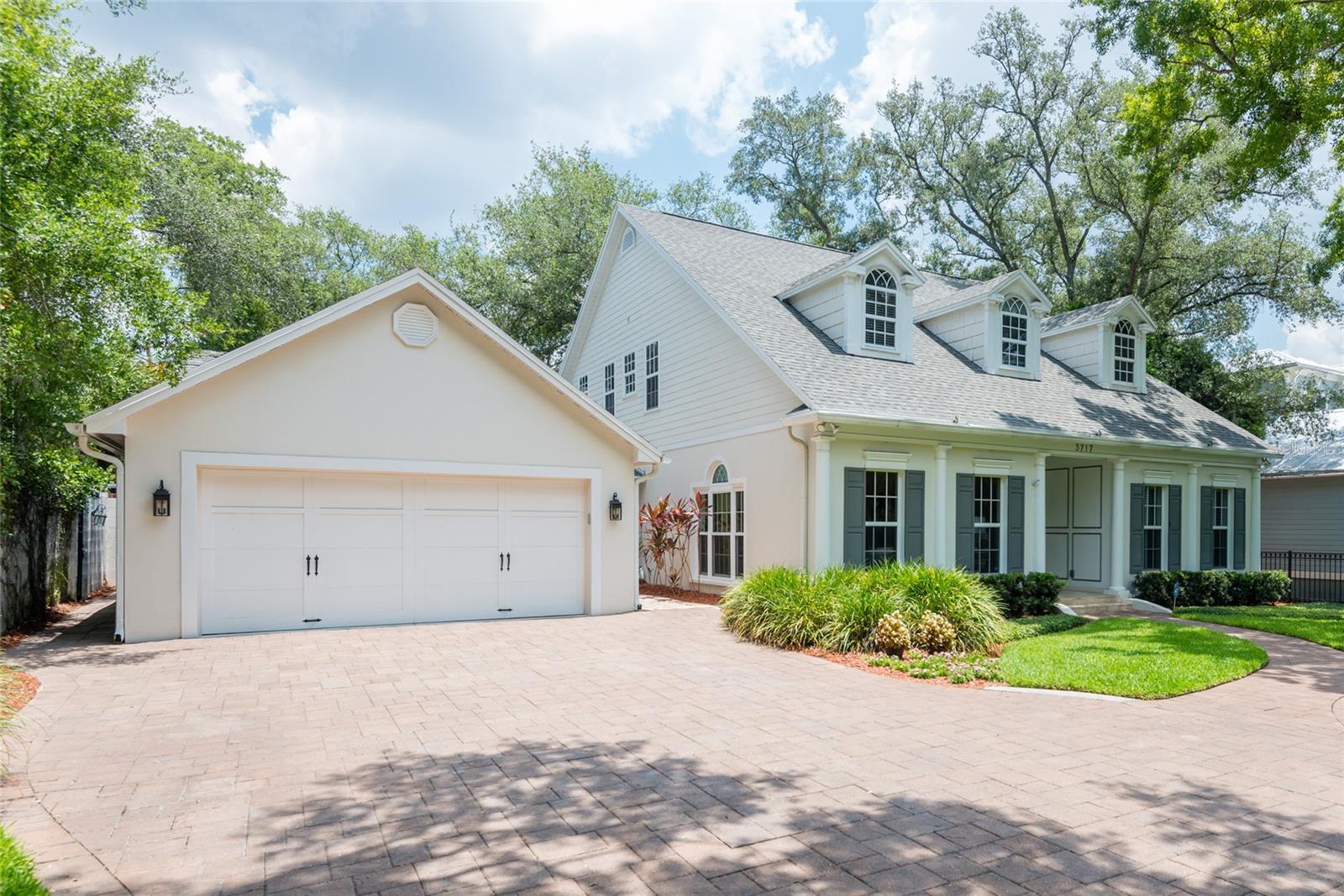 brick wavered driveway