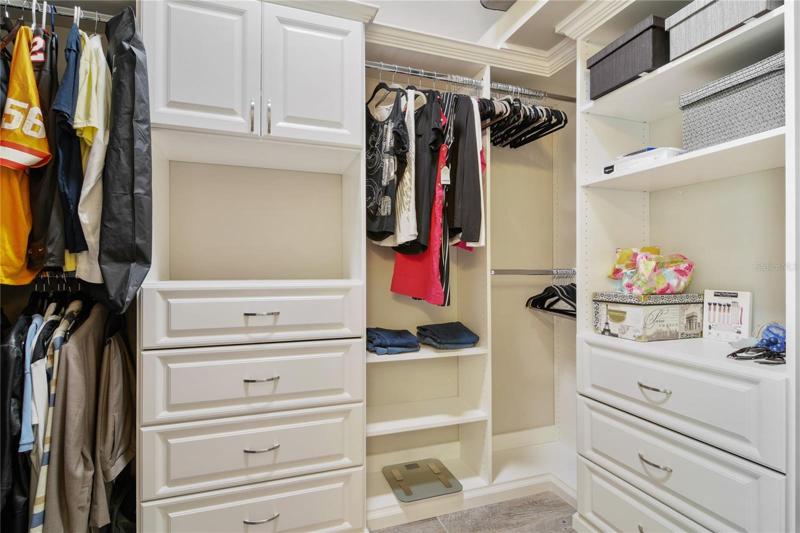 CUSTOM WALK-IN CLOSET!