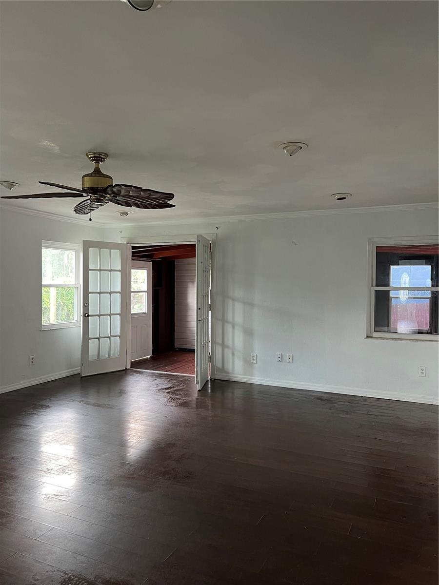 Access to rear porch from Master Bedroom