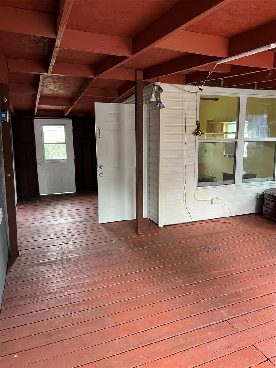 Rear porch