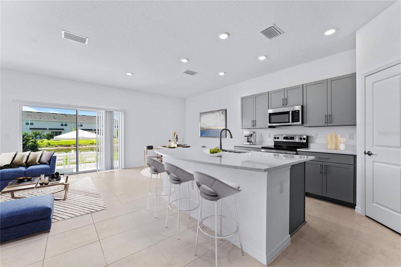 Dining area of Great room (staged)