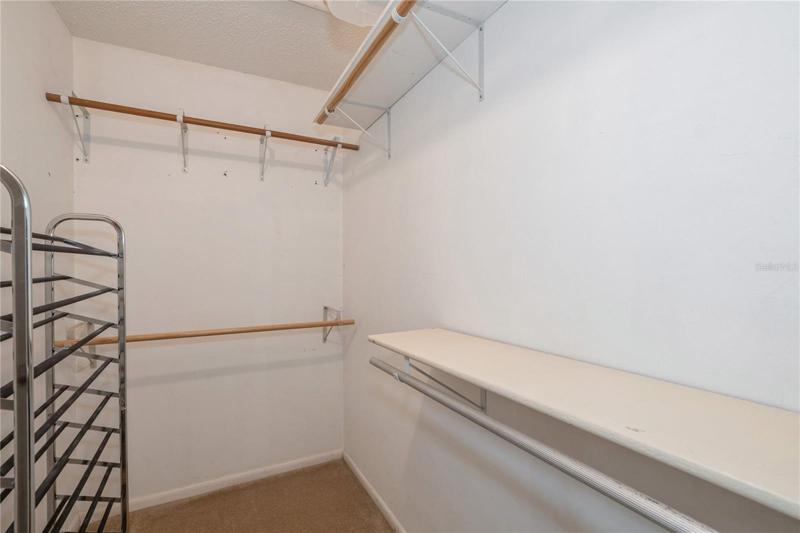 Walk in Closet in Owner's Suite