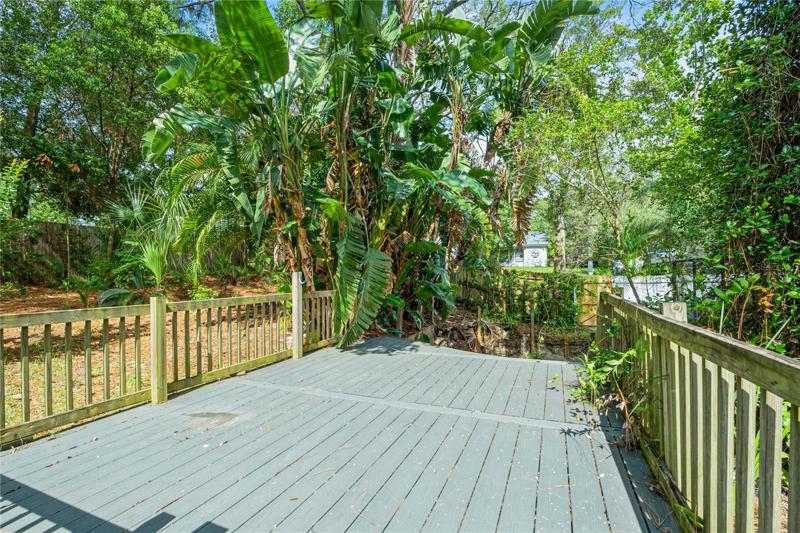 Deck with perfect space for a pool!