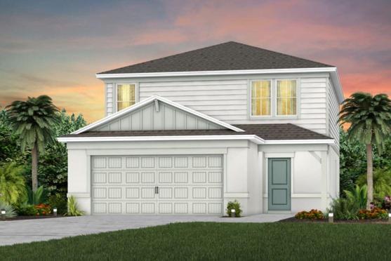 Mill Run Coastal Exterior Design. Artistic rendering for this new construction home. Pictures are for illustrative purposes only. Elevations, colors and options may vary.
