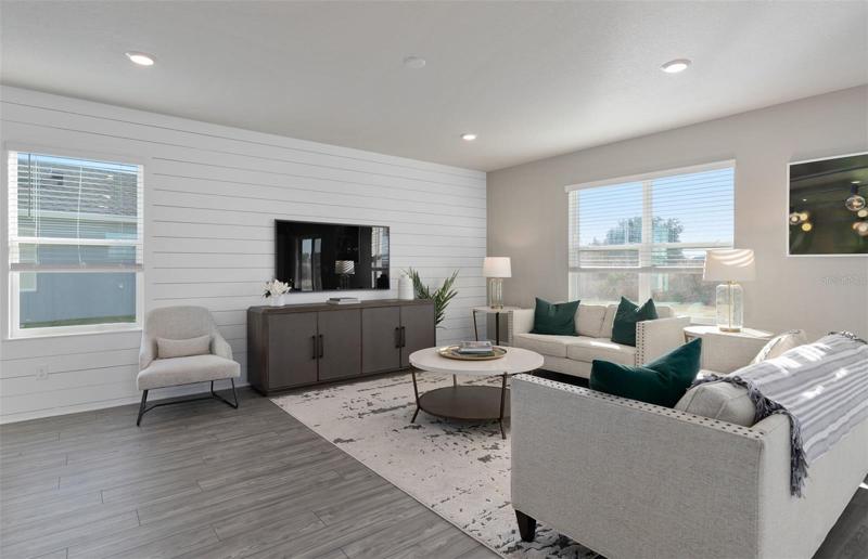 Model Home Design Only. Pictures and furnishings are for illustrative purposes only. Elevations, colors and options may vary. Furniture is for model home staging only.