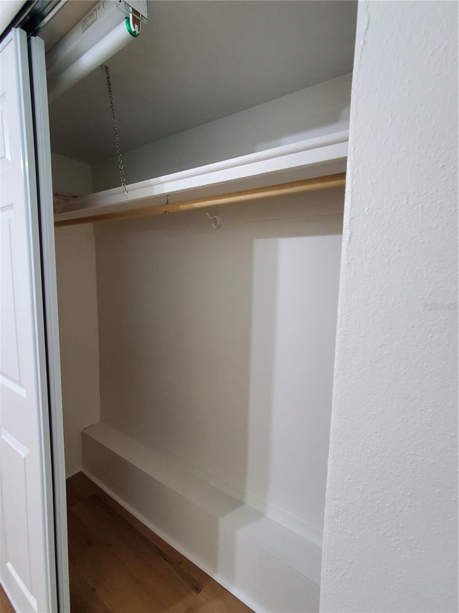 Bedroom Closet with light
