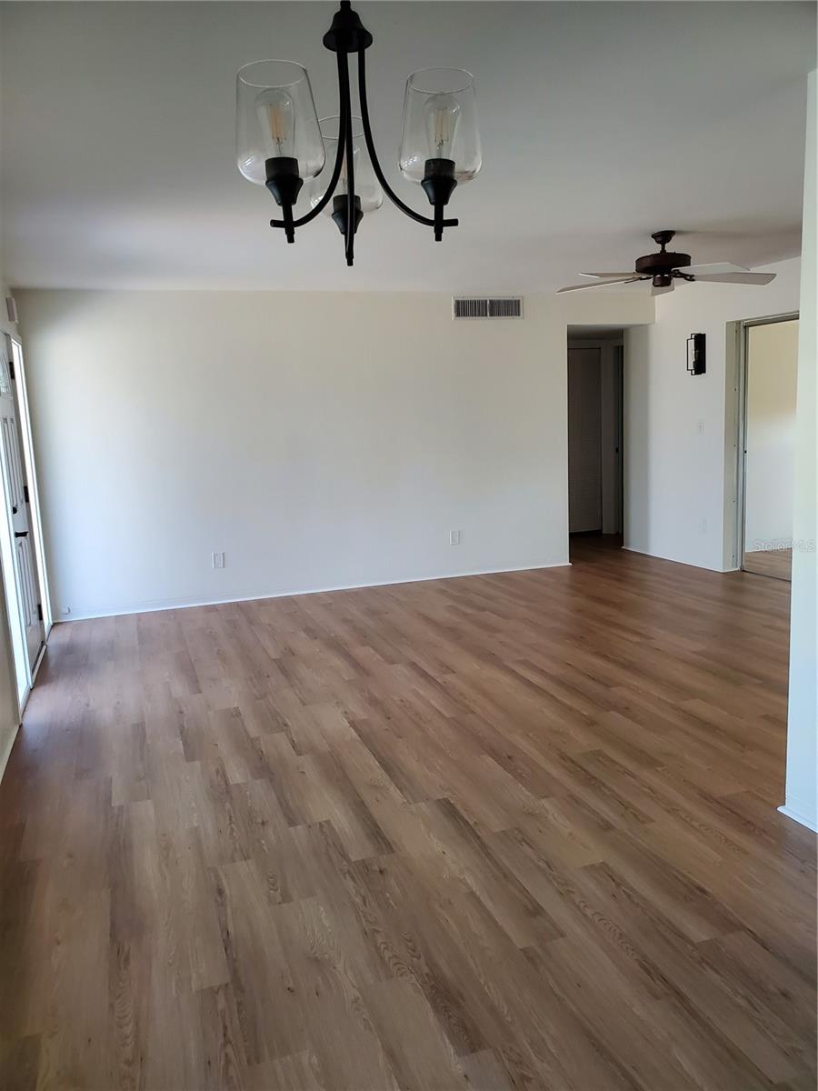 dining area to living room