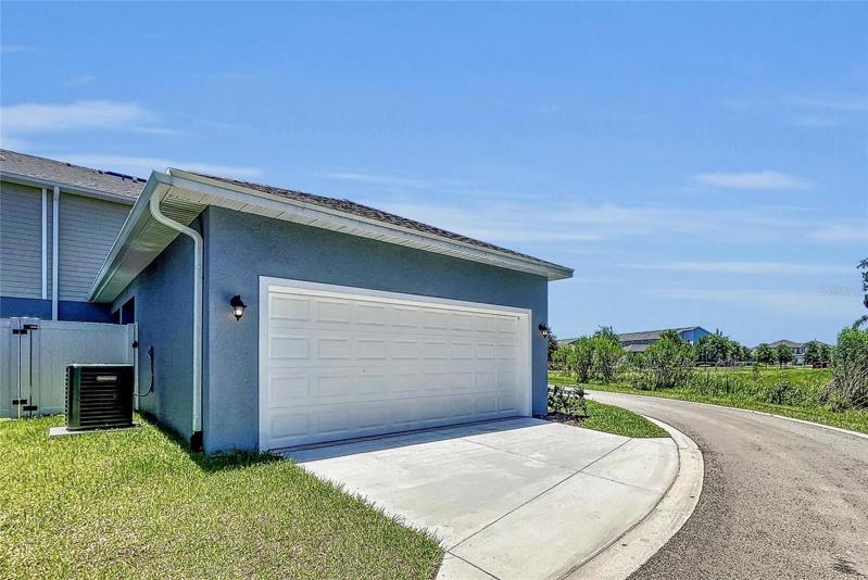 Two car garage