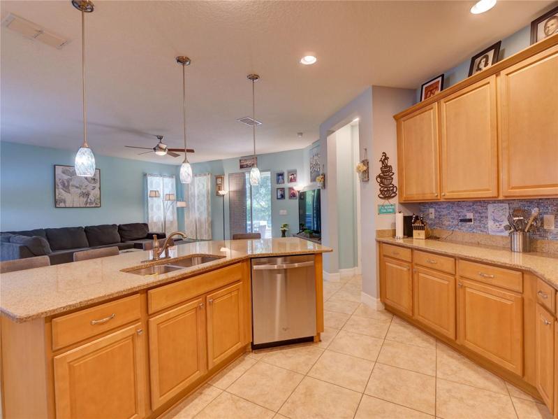 Kitchen with Granite Countertops