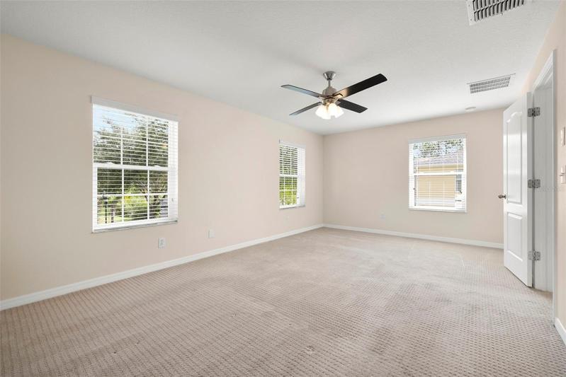 Master Bedroom with All New Pella Windows! Very uplifting Master Bedroom!