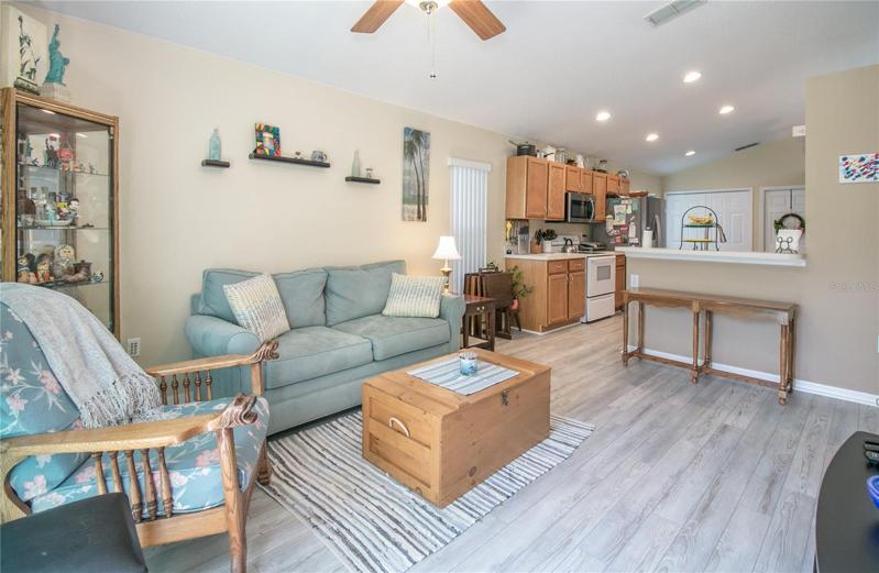 Family Room adjacent to Kitchen