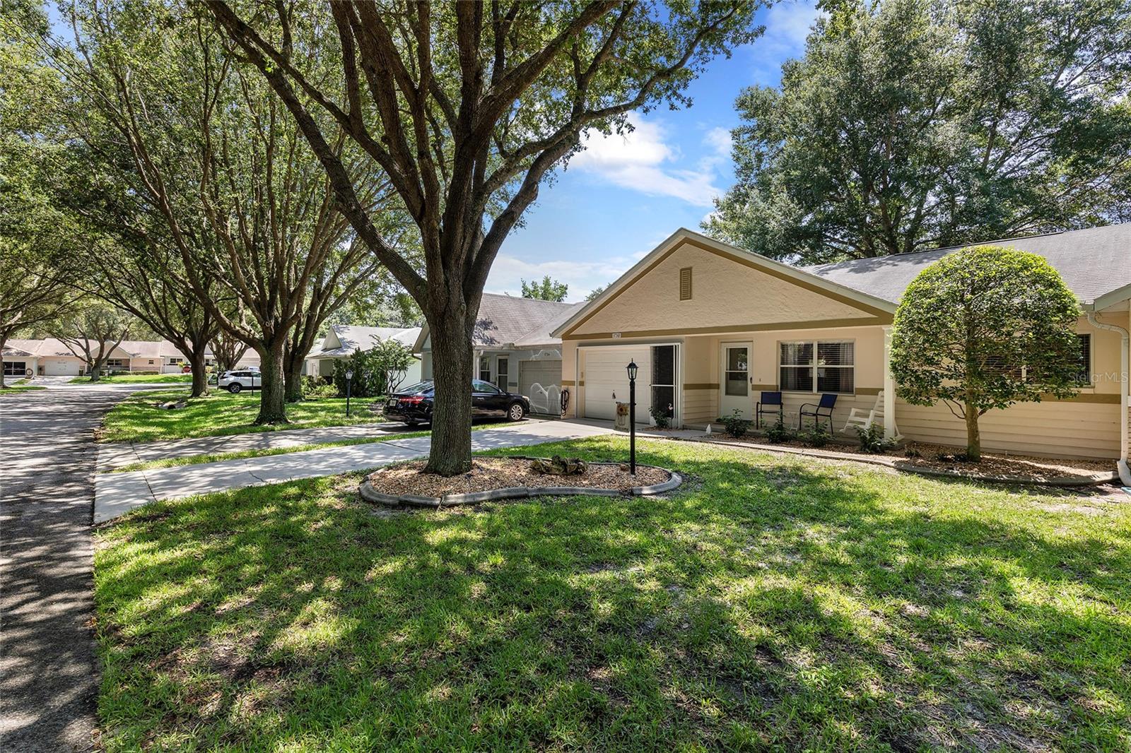 Front of home showing Tree Lined Street