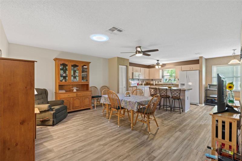 Dining Room with Kitchen behind
