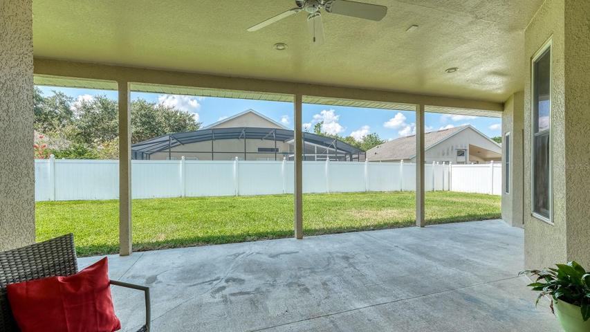 Lanai access to bathroom and backyard. Plenty of space to expand.