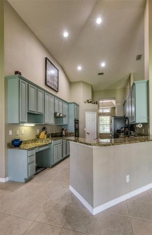Tall High Ceilings found through out center of home.