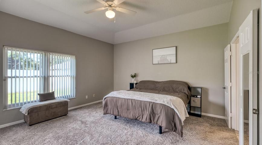 Access to back yard from master bedroom.