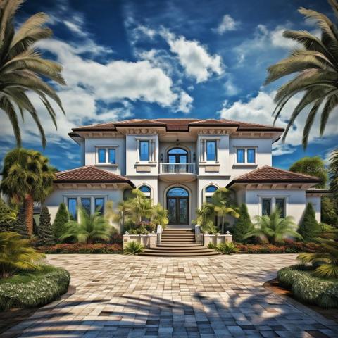 Front view of luxury Beach Park Home