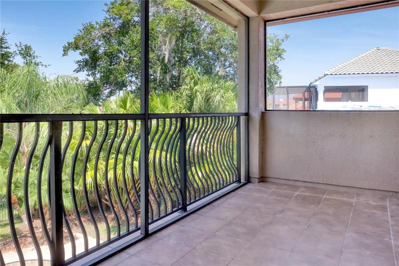 second floor screened patios
