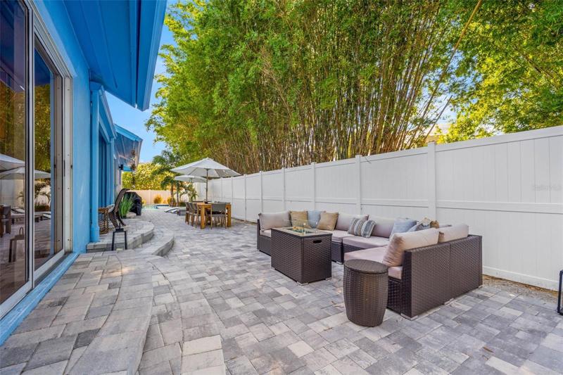 Expansive patio space