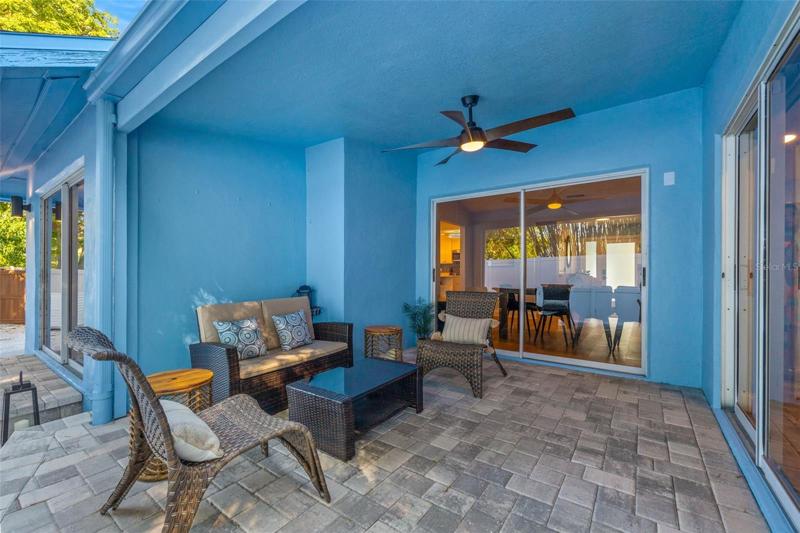 Covered patio off dining and living room