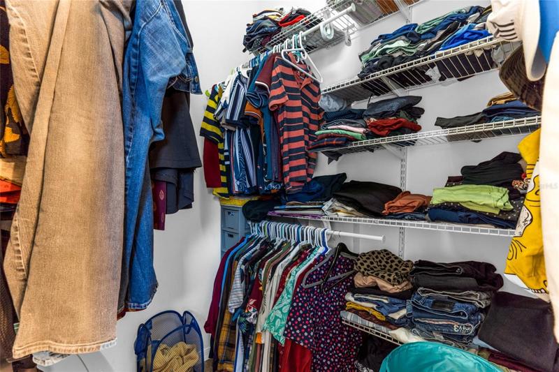 Master walk in closet
