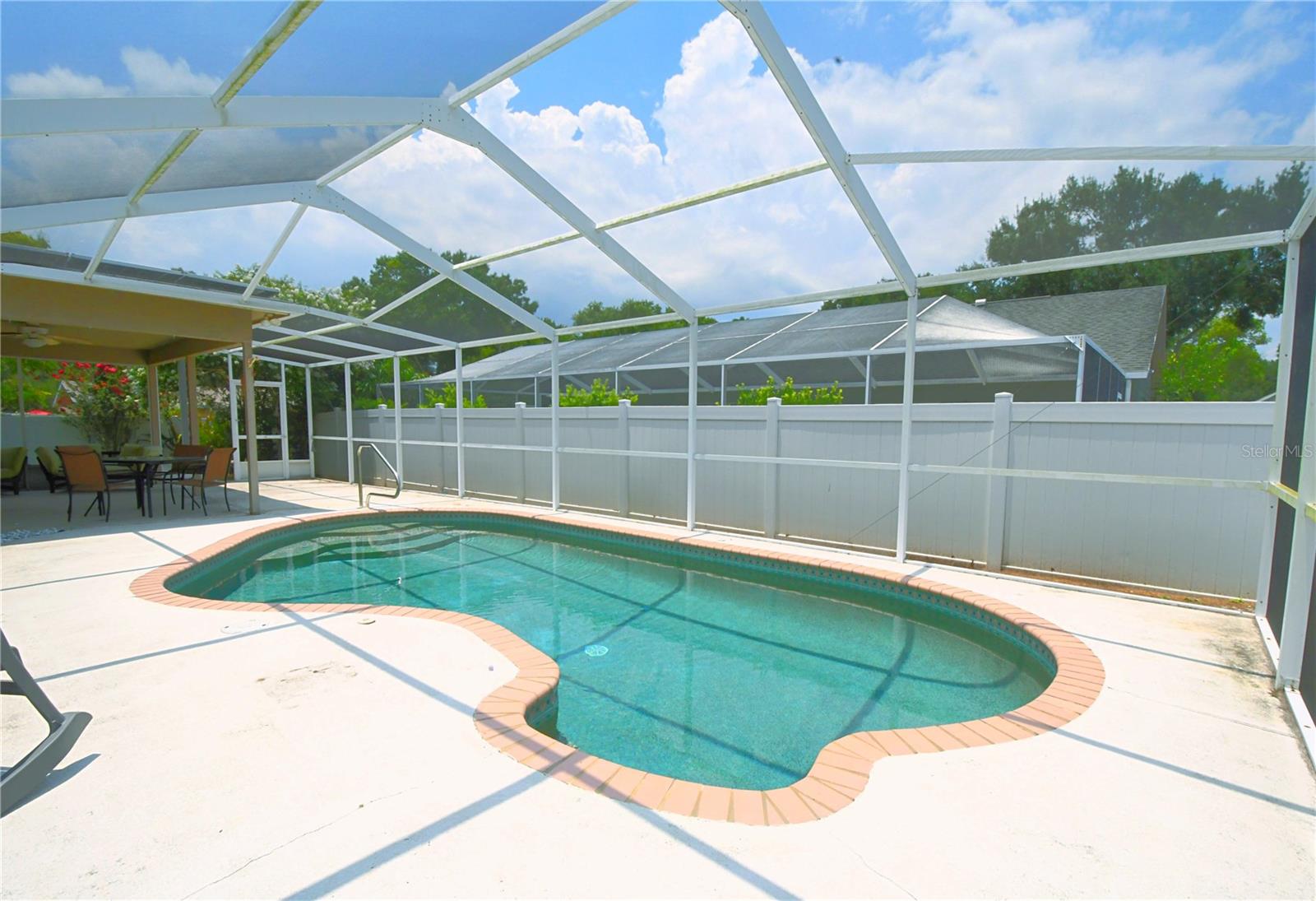 The lanai is perfect for outdoor entertaining.