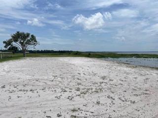 Beach area next to the lake