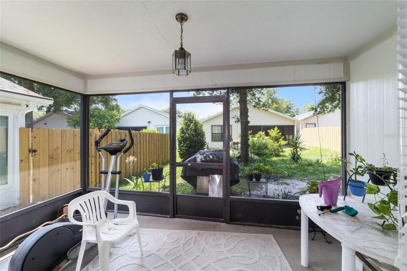 Screened lanai