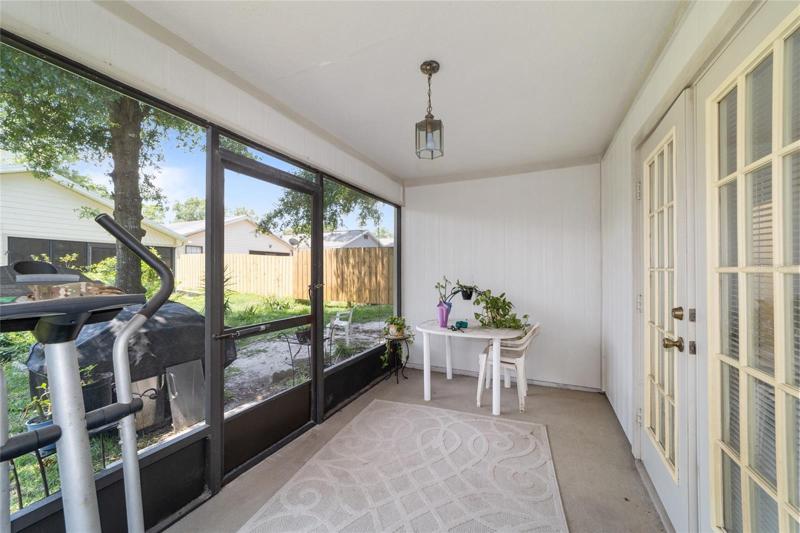 Screened lanai